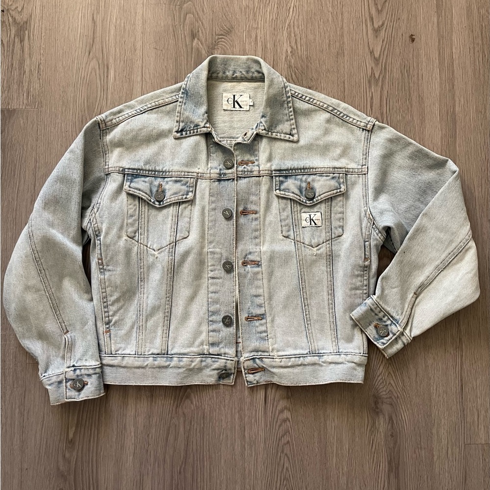Vintage Calvin Klein denim jacket size petite